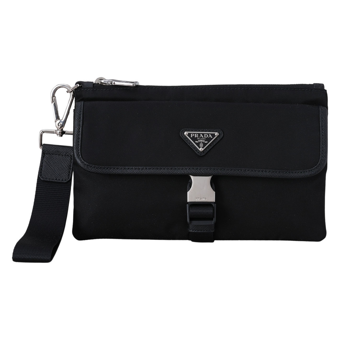PRADA(USED)프라다 2NH011 포코노 버클 클러치 파우치